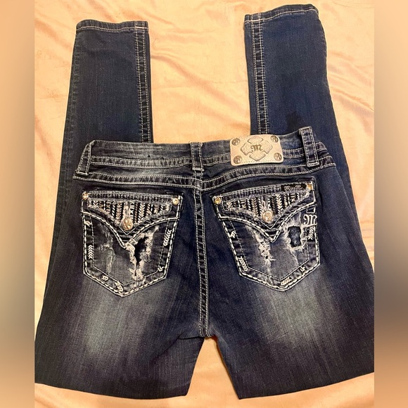 Miss Me Denim - Women's Miss Me standard skinny Blue Jeans